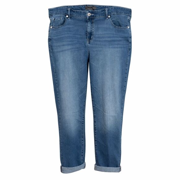 torrid Denim - TORRID BOYFRIEND STRAIGHT VINTAGE STRETCH CASUAL EVERYDAY SIMPLE JEANS SZ.20S
